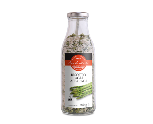 preparato riso carnaroli san raffaele agli asparagi - in bottiglia
