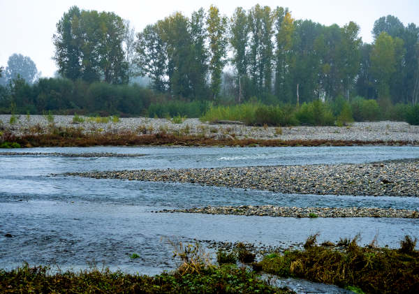 il fiume po a san raffaele cimena